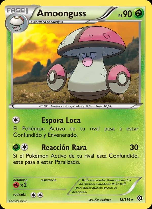 Amoonguss card in Spanish