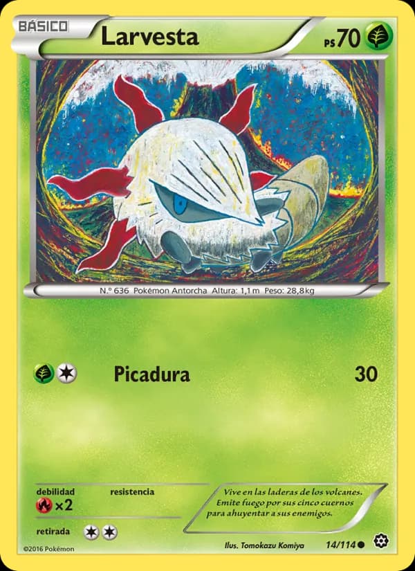 Larvesta card in Spanish
