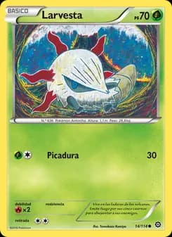 Larvesta card in Spanish