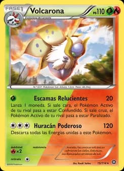 Volcarona card in Spanish