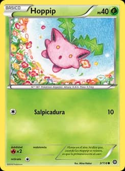 Hoppip card in Spanish