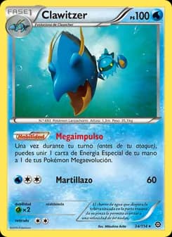Clawitzer card in Spanish