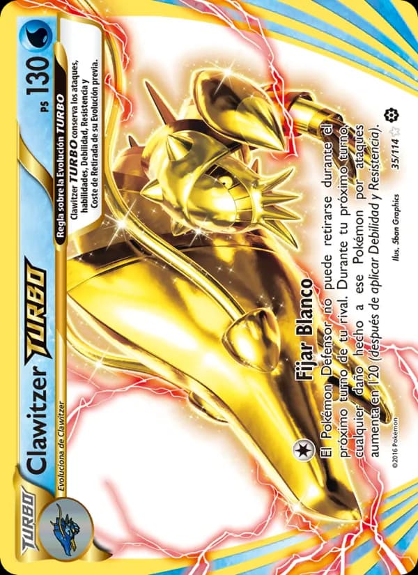 Clawitzer TURBO card in Spanish