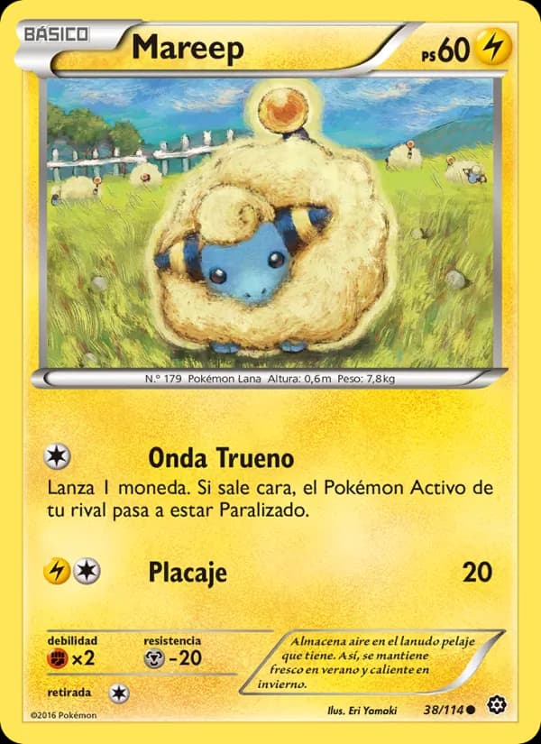 Mareep card in Spanish