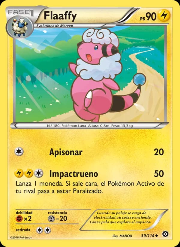 Flaaffy card in Spanish