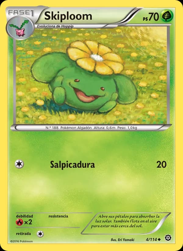 Skiploom card in Spanish