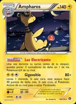 Ampharos card in Spanish