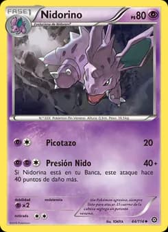 Nidorino card in Spanish