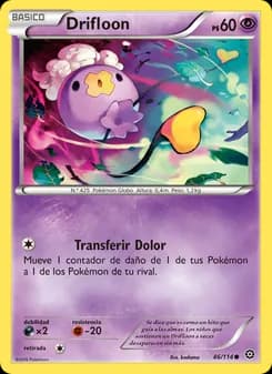 Drifloon card in Spanish