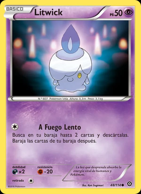 Litwick card in Spanish