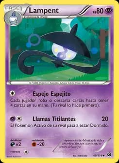 Lampent card in Spanish