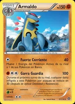 Armaldo card in Spanish