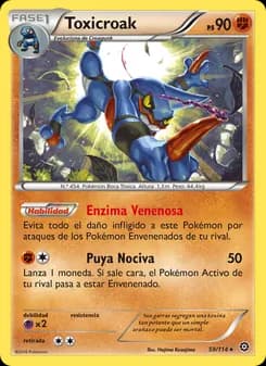 Toxicroak card in Spanish