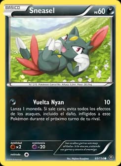Sneasel card in Spanish