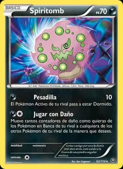 Spiritomb card in Spanish