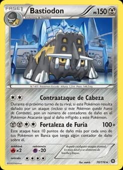 Bastiodon card in Spanish