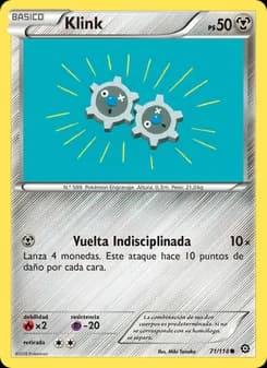 Klink card in Spanish