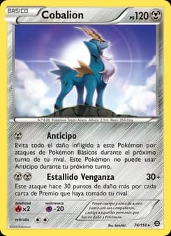 Cobalion card in Spanish