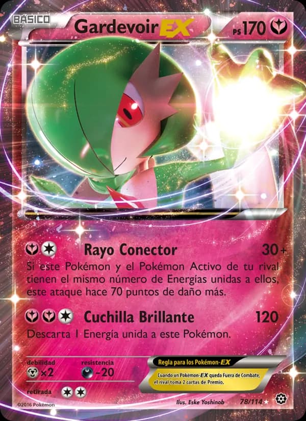 Gardevoir EX card in Spanish