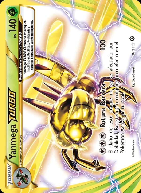 Yanmega TURBO card in Spanish