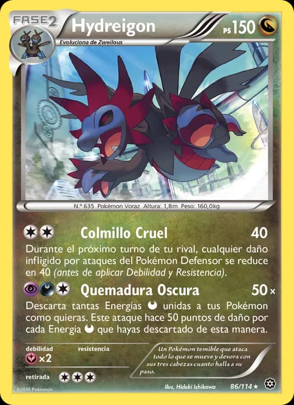 Hydreigon card in Spanish