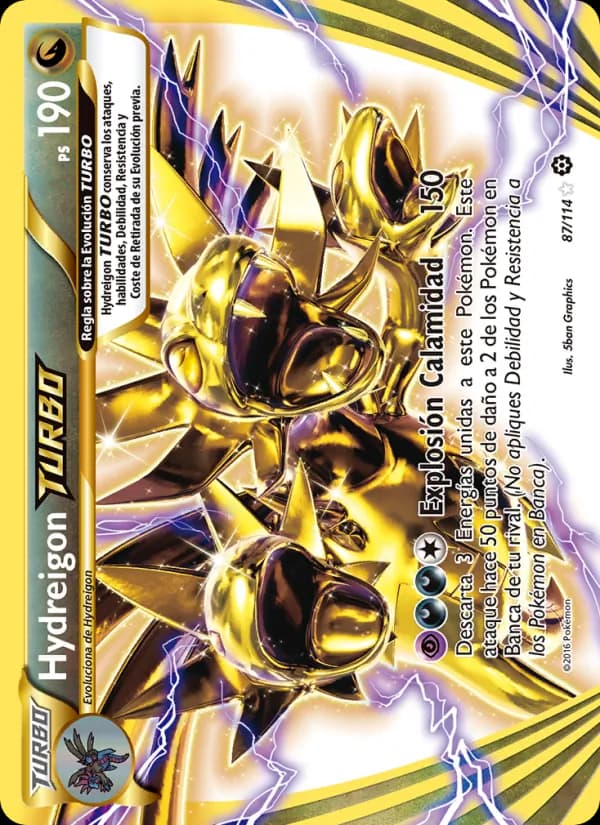 Hydreigon TURBO card in Spanish