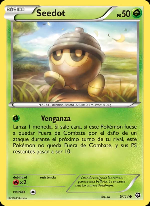 Seedot card in Spanish
