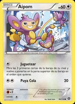Aipom card in Spanish
