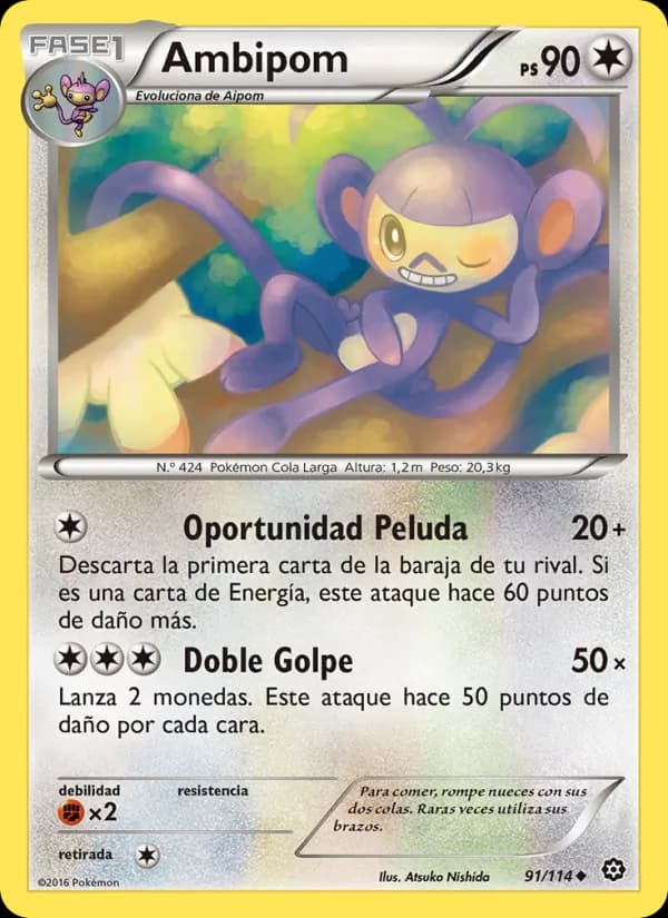 Ambipom card in Spanish