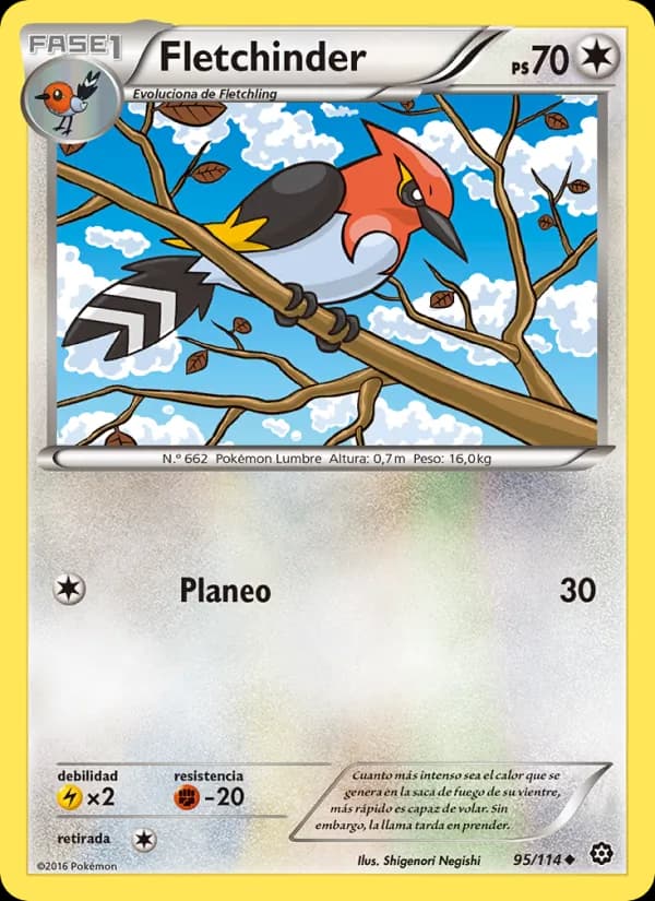 Fletchinder card in Spanish