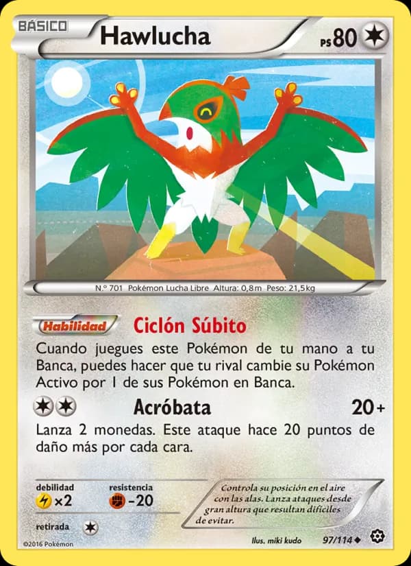 Hawlucha card in Spanish