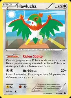 Hawlucha card in Spanish