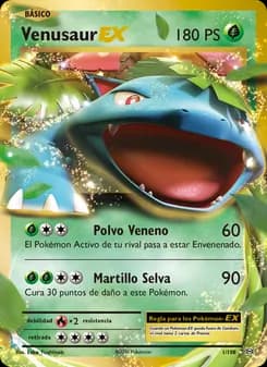 Venusaur EX card in Spanish