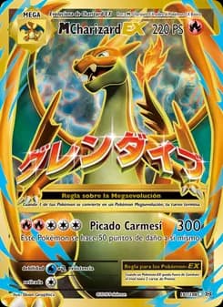 M-Charizard EX card in Spanish