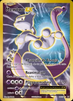 Mewtwo EX card in Spanish