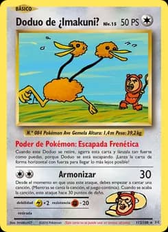Doduo de ¿Imakuni? card in Spanish