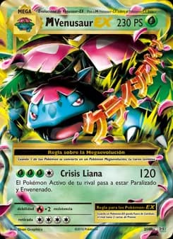 M Venusaur EX card in Spanish