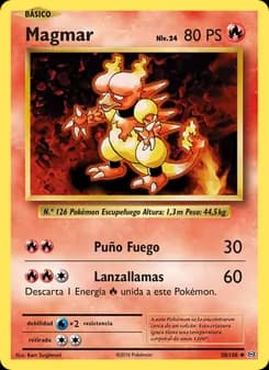 Magmar card in Spanish
