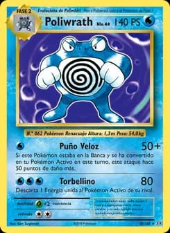 Poliwrath card in Spanish