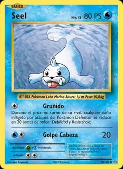 Seel card in Spanish