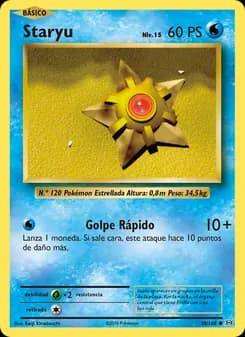 Staryu card in Spanish