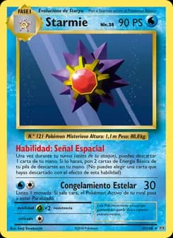Starmie card in Spanish