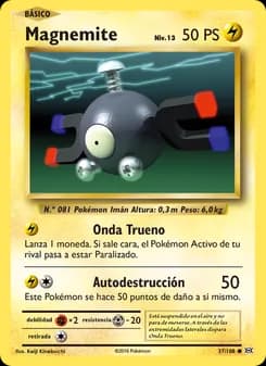 Magnemite card in Spanish