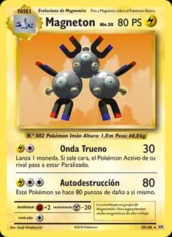 Magneton card in Spanish