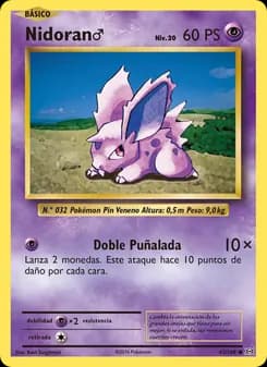 Nidoran♂ card in Spanish