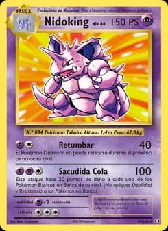 Nidoking card in Spanish