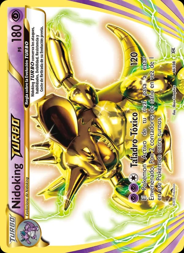 Nidoking TURBO card in Spanish