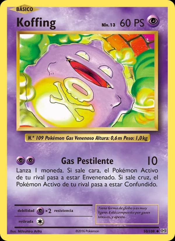Koffing card in Spanish