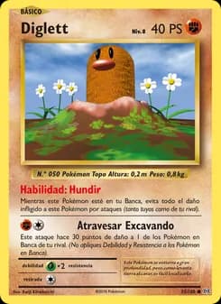Diglett card in Spanish