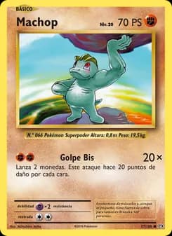 Machop card in Spanish